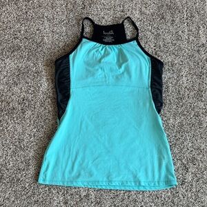 Kyodan Aqua and Black Tank Top